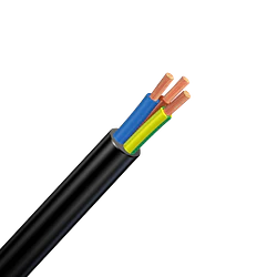 Cordon Electrico Flexible 3x1.50mm 500V Rollo 50 Mts Negro