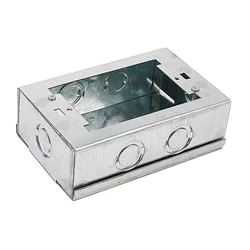 Caja Chuqui Metálica Pre-Galvanizada 120x75x40mm