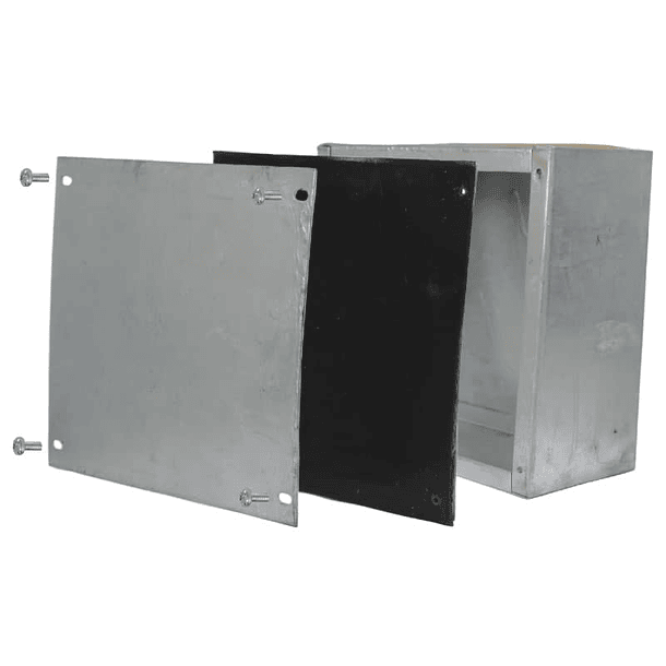 Caja Metálica B-22 200x200x100mm Lisa Galvanizada en Caliente 4