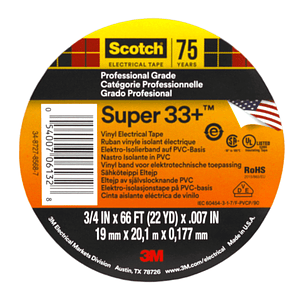 Cinta Aisladora Profesional Super 33+ 19mm x 20 metros 3M