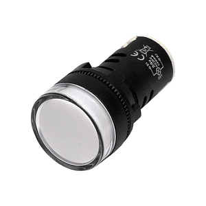 Luz Piloto LED Monoblock 22mm 220V Color Blanco