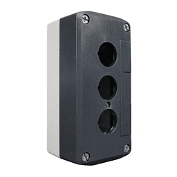 Caja Plástica para Pulsador 22mm 3 Perforaciones IP65