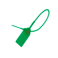 Sello de Seguridad Plástico Ajustable 250mm 100un Verde
