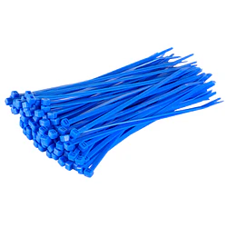 Amarra Cable 150 x 3.6 mm Azul (Bolsa 100 Unidades)