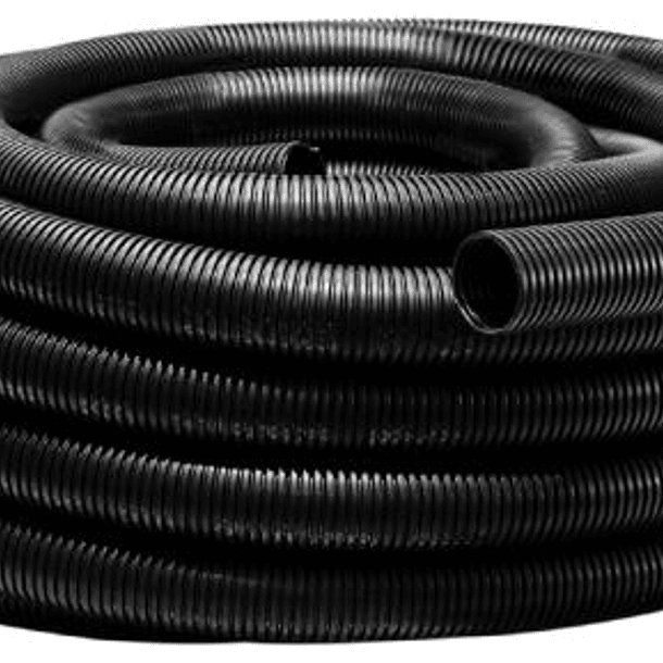 Tubo Conduit Corrugado Libre de Halogenos Negro 10mm (Rollo 100mt) 