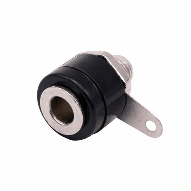 Conector Banana Aislado Negro 4mm Hembra 