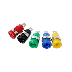 Conector Banana Aislado Verde 4mm Hembra con Tuerca