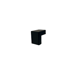 Angulo Externo PVC 20x10mm Negro