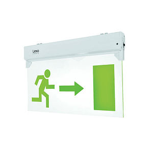 Señalética de Emergencia LED Hombre Flecha