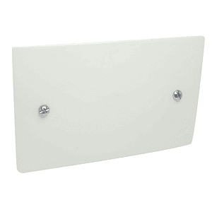 Tapa Ciega Plastica con Perno Blanca