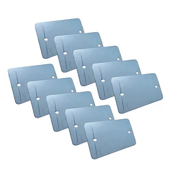 Tapa Ciega Metalica Zincada Sin Pernos Pack 10un