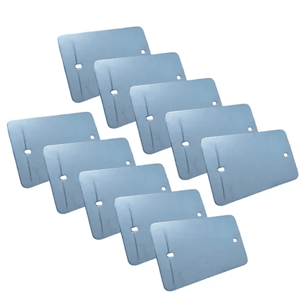 Tapa Ciega Metalica Zincada Sin Pernos Pack 10un 1