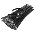 Amarra Acero Inoxidable con Poliéster Negro 200x4,6mm 100Un 1