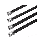 Amarra Acero Inoxidable con Poliéster Negro 300x4,6mm 100Un 2