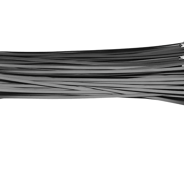 Amarra Acero Inoxidable con Poliéster Negro 300x4,6mm 100Un 6