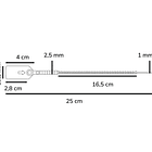 Sello de Seguridad Plástico Ajustable 250mm 100un Morado 2