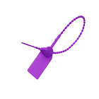 Sello de Seguridad Plástico Ajustable 250mm 100un Morado 1