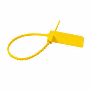 Sello de Seguridad Plástico Ajustable 230mm 100un Amarillo