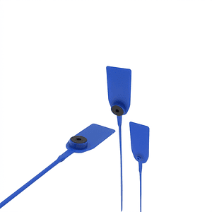 Sello de Seguridad Inserto Metálico 400mm 100un Azul