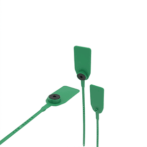 Sello de Seguridad Inserto Metálico 400mm 100un Verde