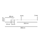 Sello de Seguridad Inserto Metálico 400mm 100un Blanco 2