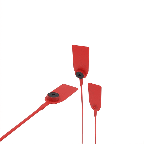 Sello de Seguridad Inserto Metálico 400mm 100un Rojo 1