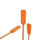 Sello de Seguridad Inserto Metálico 400mm 100un Naranjo 7mm 1