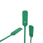 Sello de Seguridad Inserto Metálico 400mm 100un Verde 7mm 1