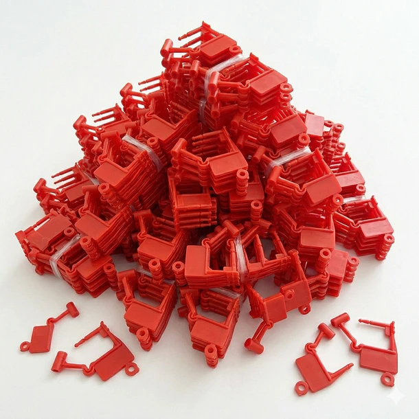 Sello de Seguridad Tipo Candado Rojo 3