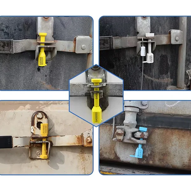 Sello de Seguridad para Contenedor Blanco 10 Unidades 4