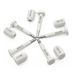 Sello de Seguridad para Contenedor Blanco 10 Unidades