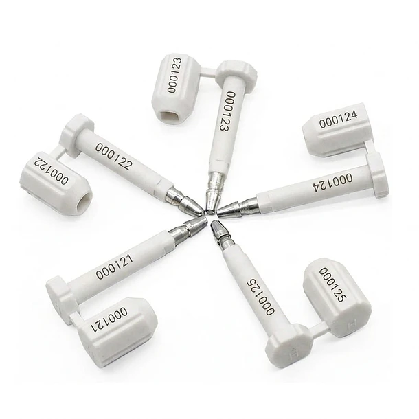 Sello de Seguridad para Contenedor Blanco 10 Unidades 1