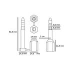 Sello de Seguridad para Contenedor Blanco 10 Unidades 3