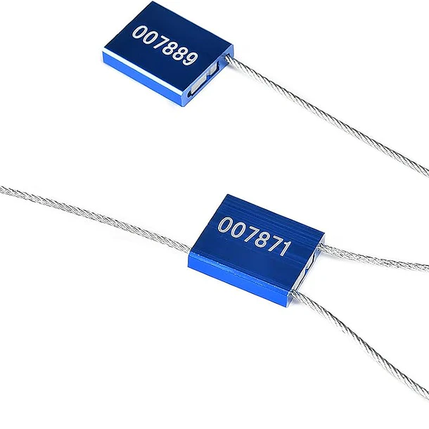 Sello de Seguridad Tipo Candado Container Azul 10 Unidades 2