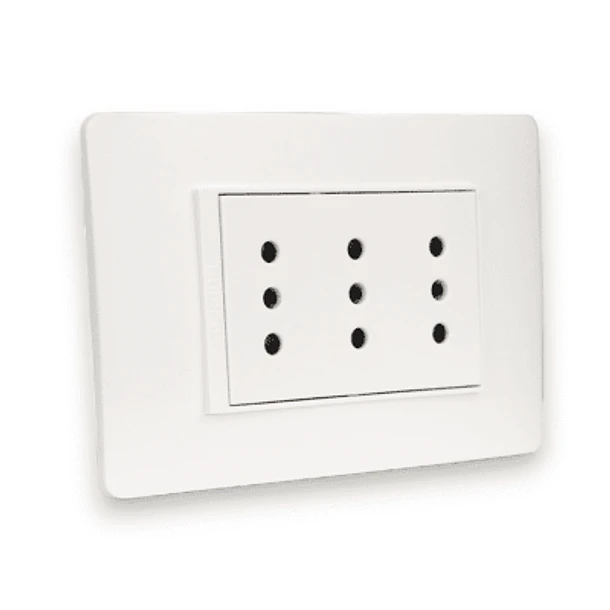 Enchufe Triple 10A Luzica Armado Bticino Pu1313 1