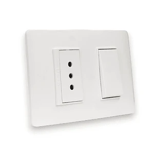 Interruptor 9/12 + Enchufe 10A Luzica Pu1214