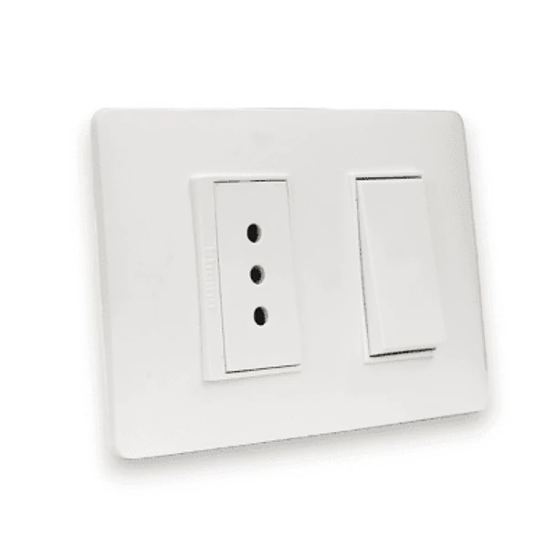 Interruptor 9/12 + Enchufe 10A Luzica Pu1214 1