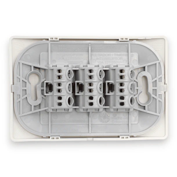 Interruptor Triple 9/32 10A Luzica Bticino Pu1300 2