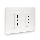 Enchufe Doble 10A+10/16A Luzica Armado Bticino Pu1293 1
