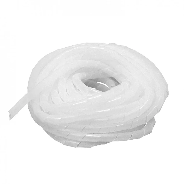 Espiral Ordena Cable PE Blanco 12 Metros 