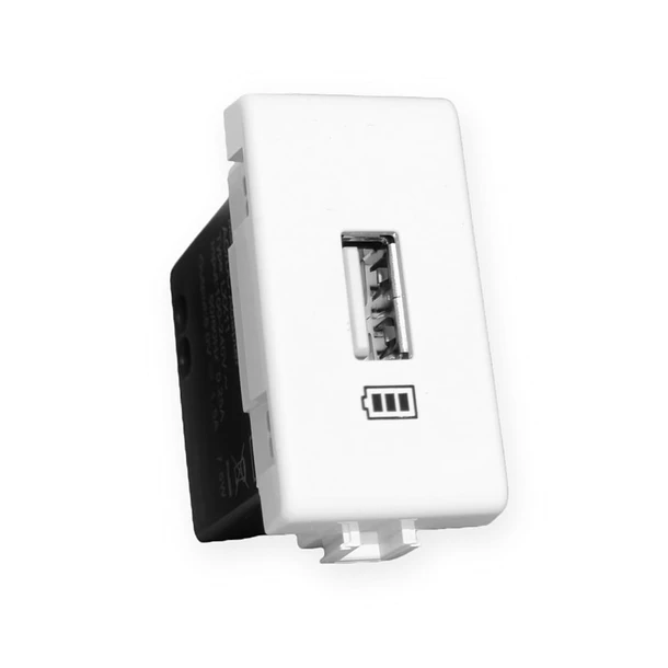Mod. Cargador USB 5 VDC 230V Blanco Matix AM5285C1 1