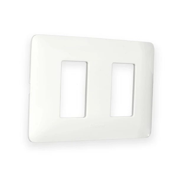 Placa 2 Mod. Blanco Matix AM503/2BN 1