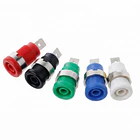 Conector Banana Aislado Blanco 4mm Hembra con Tuerca 1