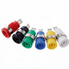 Conector Banana Aislado Blanco 4mm Hembra con Tuerca 1