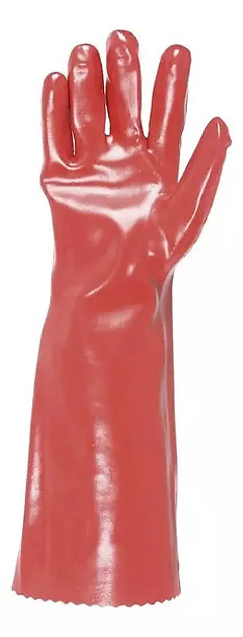 GUANTE PVC ROJO 18"