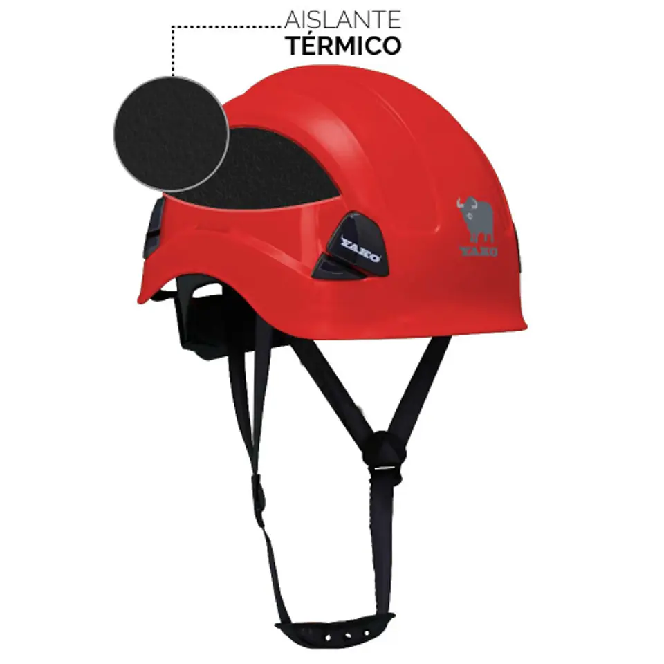 CASCO YAKO STEELPRO ROJO 1