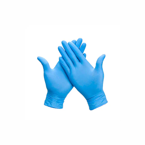 GUANTE NITRILO AZUL SIN POLVO
