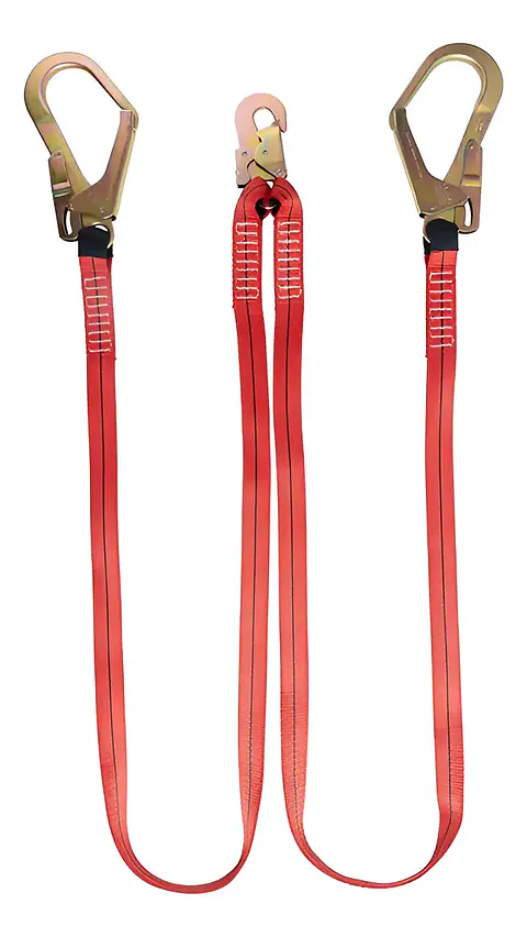 CABO DE VIDA EN Y CINTA PLANA MOSQUETON ESCALA
