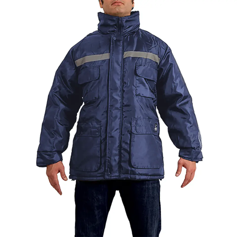 Parka Térmica Impermeable Con Gorro y Cinta Reflectante 1