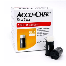 Lancetas Accu Chek Fast Clix 102 Unidades